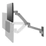 Ergotron LX Pro Series 45-683-293 Soporte de Monitor para Pared, 34" / 86.4 cm, Brazo Ergonómico, Gris Oscuro, 10 kg Capacidad