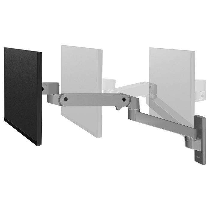 Ergotron LX Pro 45-683-293 Monitor Wandhalterung - Soporte mural para pantalla LCD 34" (86,4 cm), 10 kg, ajustes altura/tilt/rotación, gris oscuro