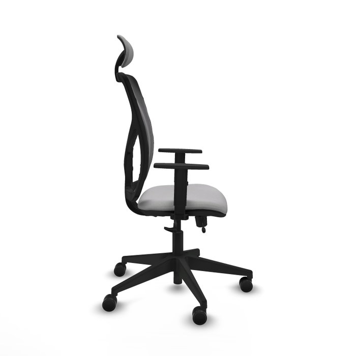 PIQUERAS Y CRESPO Silla de oficina Motilla Gris claro y Negro PIQUERAS Y CRESPO Silla de oficina Motilla Gris claro y Negro