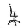 PIQUERAS Y CRESPO Silla de oficina Motilla Gris claro y Negro