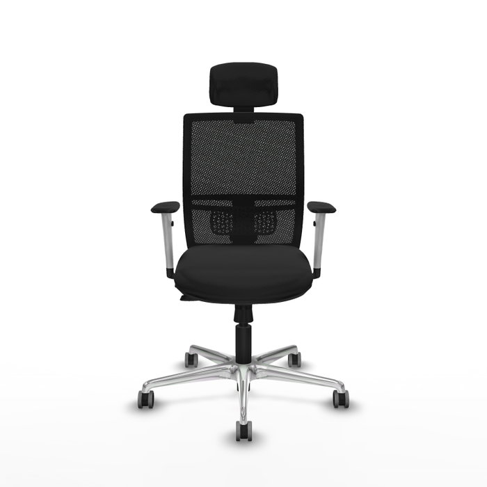 PIQUERAS Y CRESPO Silla de oficina Yunquera con mecanismo Sincro/Traslack, Negro PIQUERAS Y CRESPO Silla de oficina Yunquera con mecanismo Sincro/Traslack, Negro