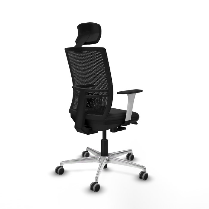 PIQUERAS Y CRESPO Silla de oficina Yunquera con mecanismo Sincro/Traslack, Negro PIQUERAS Y CRESPO Silla de oficina Yunquera con mecanismo Sincro/Traslack, Negro