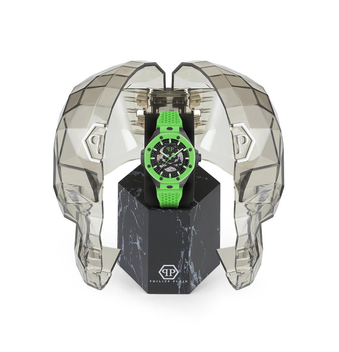 Philipp Plein PWPFA0624 con correa verde y caja negra