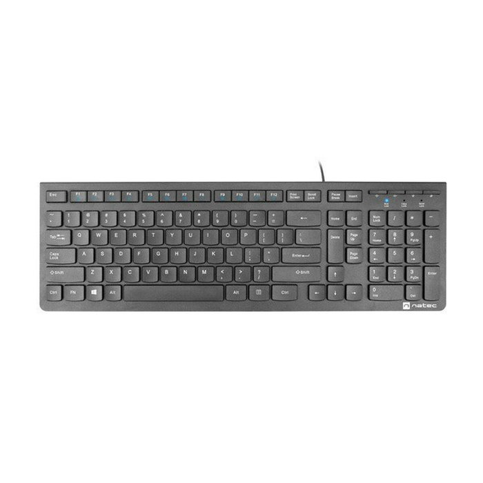 Natec Discus 2 Teclado Negro con Teclado Numérico y 16 Teclas Multimedia Natec Discus 2 Teclado Negro con Teclado Numérico y 16 Teclas Multimedia