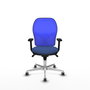 PIQUERAS Y CRESPO Silla de oficina Jorquera Azul Marino y Azul