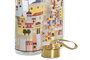 DKD Home Decor Botella de Borosilicato 550ml Colección Casitas Multicolor