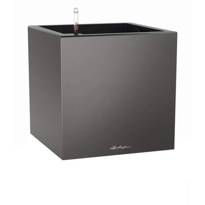 Lechuza LEC4008789137531 Macetero Canto Premium Cube 40 - Juego Completo, Antracita Metalizado Lechuza LEC4008789137531 Macetero Canto Premium Cube 40 - Juego Completo, Antracita Metalizado