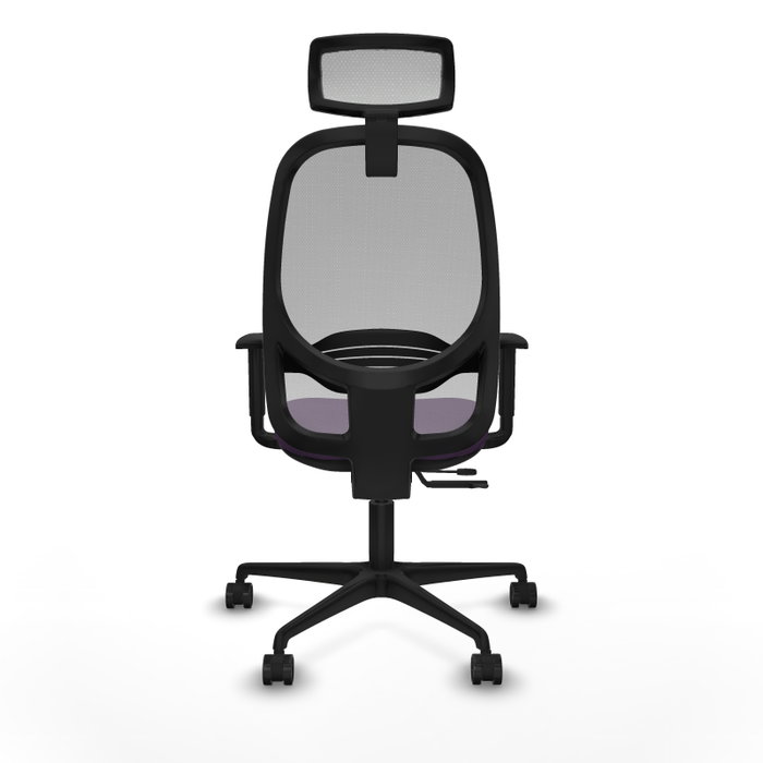 PIQUERAS Y CRESPO Silla de oficina Cilanco con mecanismo Sincro/Traslack, Morado y Gris
