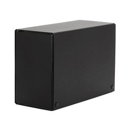 Pardo Caja de proyectos con broche, lomo 150 mm, 320x245mm, negro