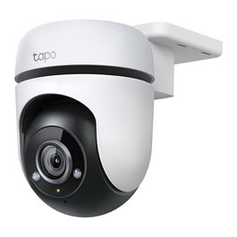 TP-Link Tapo C500 Cámara de Seguridad IP WiFi Exterior, Montaje Techo, Visión Nocturna 30m, Full HD 1080p, 360 Grados, Blanca y Negra