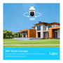 TP-Link Tapo C500 Cámara de Seguridad IP para Exterior, Inalámbrica, Montaje en Techo, Visión Nocturna 30m, Full HD 1080p, 360°, Negro/Blanco