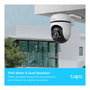 TP-Link Tapo C500 Cámara de Seguridad IP para Exterior, Inalámbrica, Montaje en Techo, Visión Nocturna 30m, Full HD 1080p, 360°, Negro/Blanco