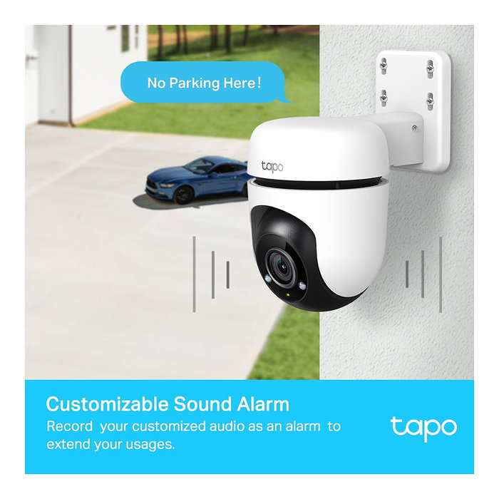 TP-Link Tapo C500 Cámara de Seguridad IP para Exterior, Inalámbrica, Montaje en Techo, Visión Nocturna 30m, Full HD 1080p, 360°, Negro/Blanco