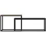 Leka EMO1700868063283 Mesa de centro Rectangular Antracita 72 x 45 x 37 cm