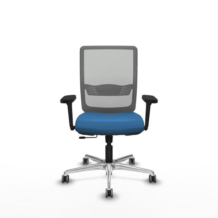 PIQUERAS Y CRESPO Silla de oficina Haches Azul claro y Gris