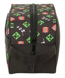 Safta Neceser con 1 Asa Adaptable para Carro Minecraft, Estuche de Viaje 26x15x12 cm para Niños