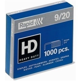 Grapas Rapid Super Strong 9/20 Mm. Galvanizadas Caja De 1000 (Set de 5)