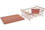 DKD Home Decor Escurreplatos Metal PP 44X32X20 Surtido de 2 Unidades
