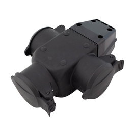 GSC Evolution Base triple sucko sin cable con tapas IP44