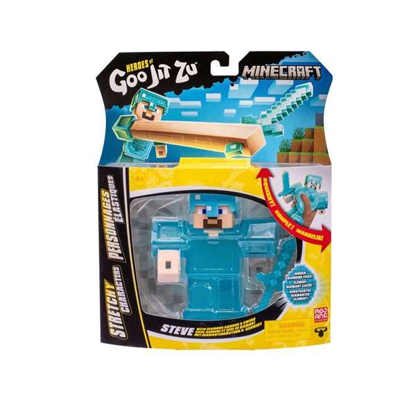 Bandai Figura Estirable Minecraft Goo Jit Zu 19,5x24,5x6 cm - Modelos Surtidos