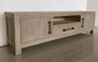DKD Home Decor Mueble TV Romantico Chuang rome 160 x 46.5 x 40 cm Madera de Hevea Metal