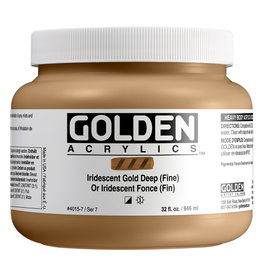 Golden Heavy Body Colores Acrílicos Iridiscente Oro Oscuro (Fino) 946 ml
