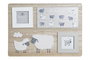 DKD Home Decor Marco de Fotos Oveja Natural y Blanco 36x26x2 cm