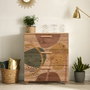 Hanah Home Leva Gravis Form Cómoda, Tablero de Partículas Melamina 100%, 80x95x43 cm, Pino Atlántico