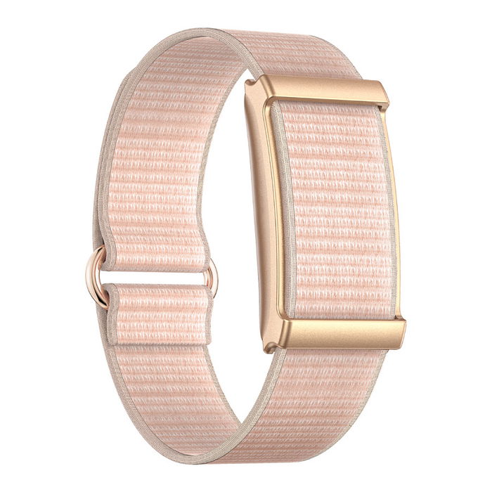 Beafon Fit 20F - Pulsera de Actividad Inteligente Impermeable IP68 con Monitor Cardíaco, Sueño, GPS y SpO2 - 25 Días Batería - Color Oro Rosa