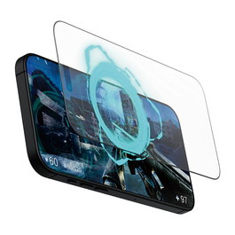 PanzerGlass GAMING SCREEN Protector de Pantalla de Vidrio Templado para iPhone 16 Pro Max - Ultra-Wide Fit, Antirreflectante y Oleofóbico