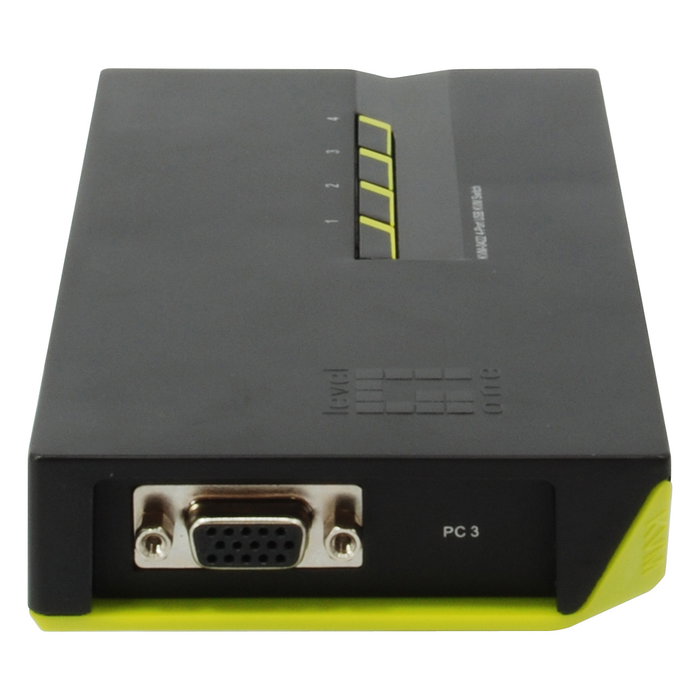 Level One KVM-0422 Switch KVM de 4 puertos VGA y 2xUSB