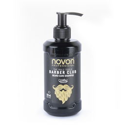 Novon Champú Cuidado Barba Barber Club Beard Care Shampoo 250ml - Limpia, Hidrata y Suaviza Vello y Piel