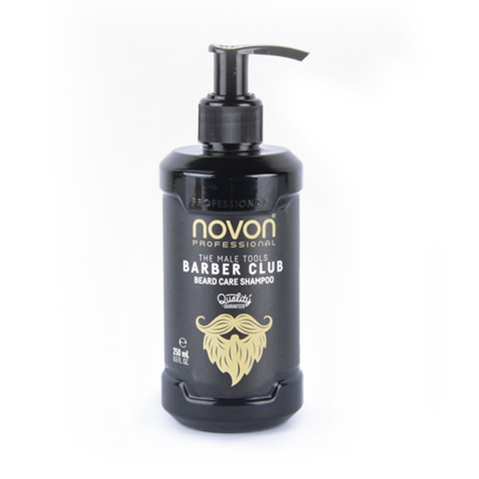 Novon Champú Cuidado Barba Barber Club Beard Care Shampoo 250ml - Limpia, Hidrata y Suaviza Vello y Piel Novon Champú Cuidado Barba Barber Club Beard Care Shampoo 250ml - Limpia, Hidrata y Suaviza Vello y Piel