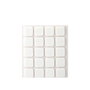 Inofix Plasfix Pack 20 Fieltros Blancos Sintéticos Adhesivos 17x17mm Protegen el Suelo y Silencian el Ruido