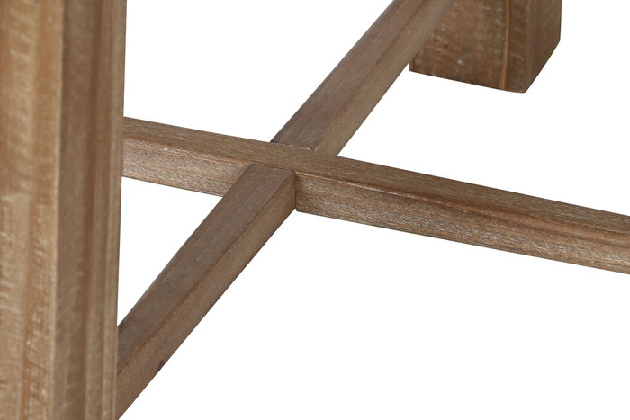 DKD Home Decor Mesita Auxiliar Alpino Marron 80 x 53.5 x 80 cm Abeto y MDF