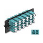 DeLOCK LWL Adapter Panel LC Duplex OM4 12 Port aqua