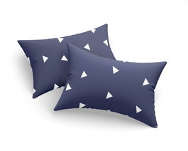 L'essentiel linge de maison Funda Almohada Üçgen - Blue, 65% Algodón 35% Poliéster, 50x70cm, Azul