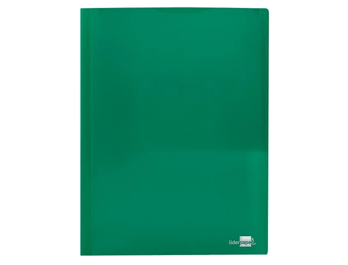 Carpeta Liderpapel 45683 Dossier Dos Bolsas Canguro Polipropileno DIN A4 Verde 10x305x235 mm