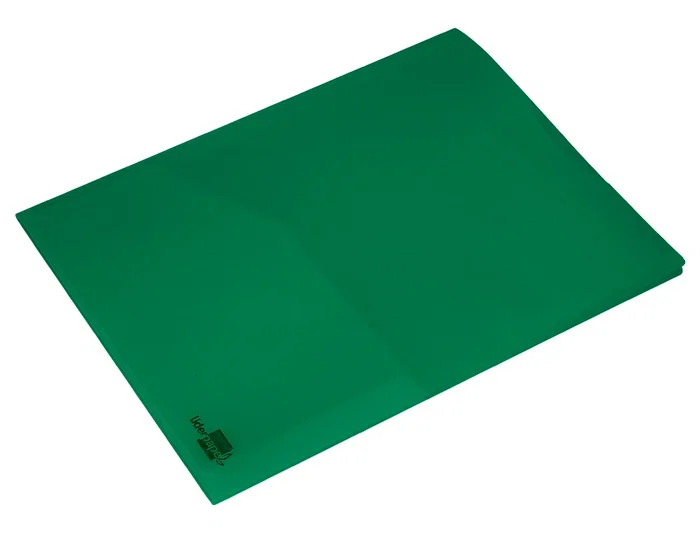 Carpeta Liderpapel 45683 Dossier Dos Bolsas Canguro Polipropileno DIN A4 Verde 10x305x235 mm