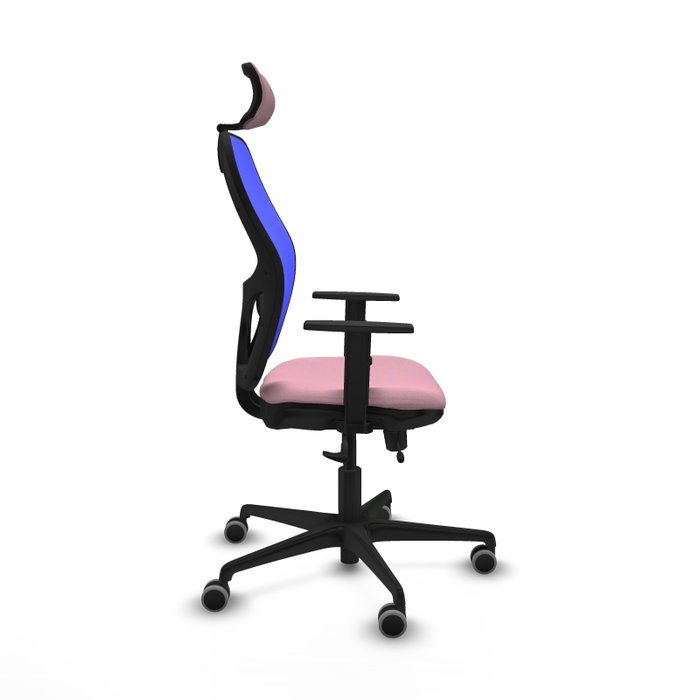 PIQUERAS Y CRESPO Silla de oficina Jorquera con mecanismo Sincro/Traslack Rosa y Azul PIQUERAS Y CRESPO Silla de oficina Jorquera con mecanismo Sincro/Traslack Rosa y Azul