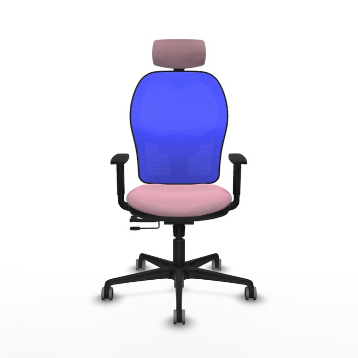 PIQUERAS Y CRESPO Silla de oficina Jorquera con mecanismo Sincro/Traslack Rosa y Azul PIQUERAS Y CRESPO Silla de oficina Jorquera con mecanismo Sincro/Traslack Rosa y Azul