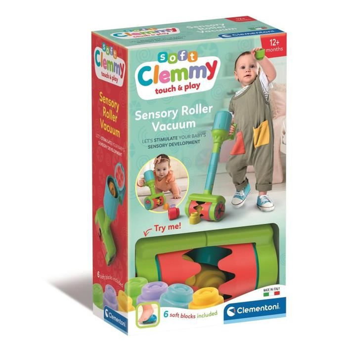 Clementoni Aspiradora Clemmy con 5 bloques blandos