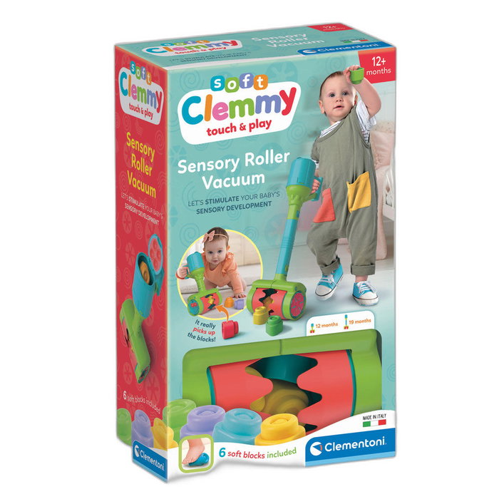 Clementoni Aspiradora Clemmy con 5 bloques blandos