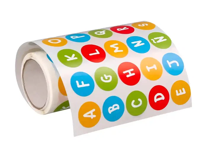 Liderpapel Gomets de abecedario redondos de 20 mm colores surtidos