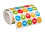 Liderpapel Gomets de abecedario redondos de 20 mm colores surtidos
