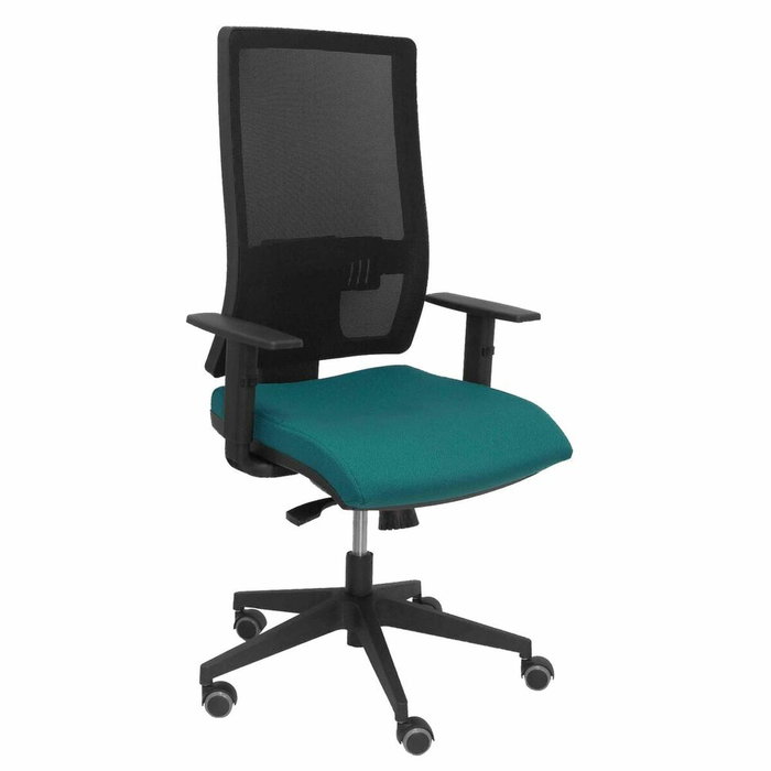 PIQUERAS Y CRESPO Silla Horna con mecanismo Sincro, Verde petróleo y Negro PIQUERAS Y CRESPO Silla Horna con mecanismo Sincro, Verde petróleo y Negro