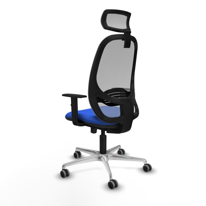 PIQUERAS Y CRESPO Silla de oficina Cilanco Azul y Gris con mecanismo Sincro/Traslack