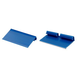 Edm Recambio Soporte Etiqueta Plástico para Gancho Azul 8 x 4 cm