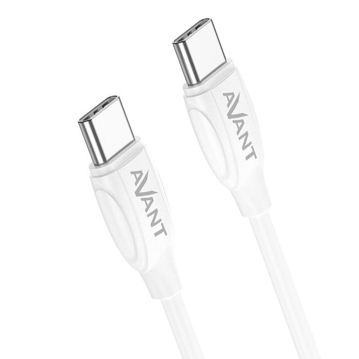 AVANT CONNECT Cable USB Tipo C a Tipo C, Carga Rápida 3A, 60W PD para Cargador Móvil, Tableta, Laptop