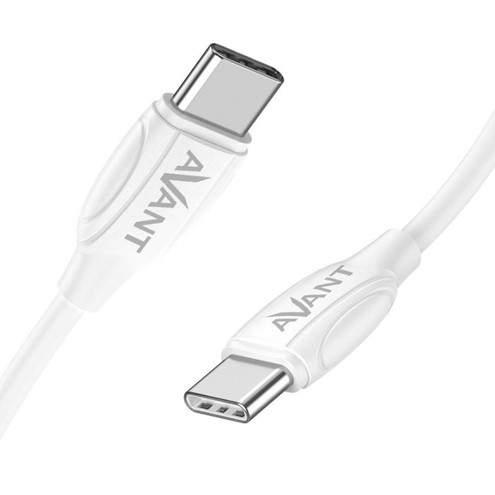 AVANT CONNECT Cable USB Tipo C a Tipo C, Carga Rápida 3A, 60W PD para Cargador Móvil, Tableta, Laptop
